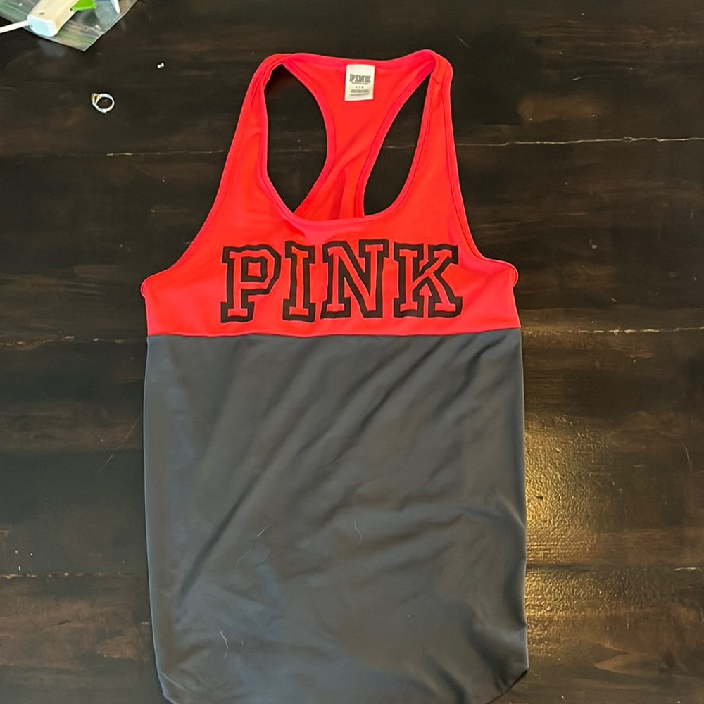 PINK Colorblock Tank Top